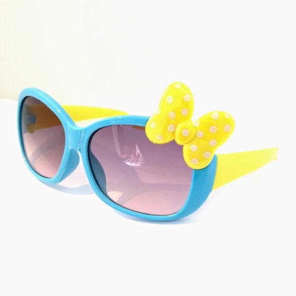 Børne solbriller   Model mini sløjfe - blå