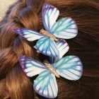 Smukke sommerfugle hårclips