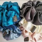 Oversize silke scrunchies