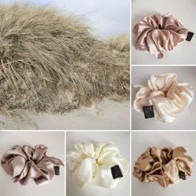 Oversize silke scrunchies