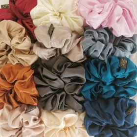 Sampak – 3 oversize silke scrunchies
