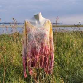 Krøllet silkebluse – unika